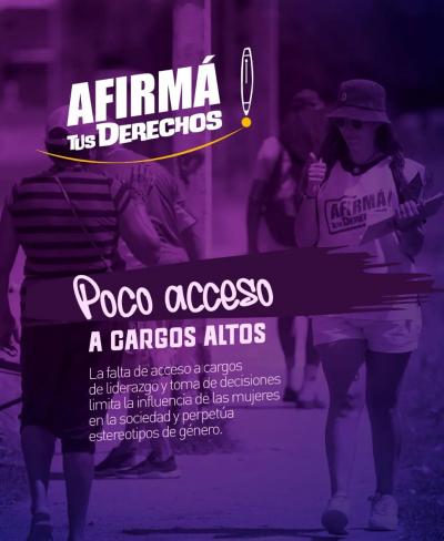 8M Poco acceso a cargos altos